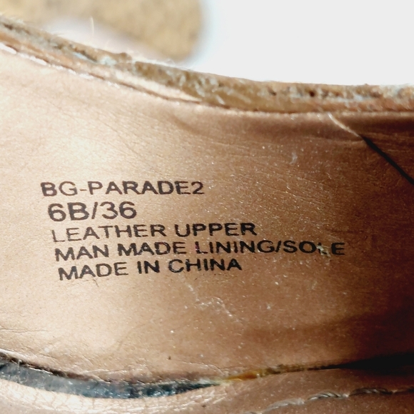 BCBGeneration  Parade2 Leopard Print  Leather Platform Heels C106 - Picture 12 of 13